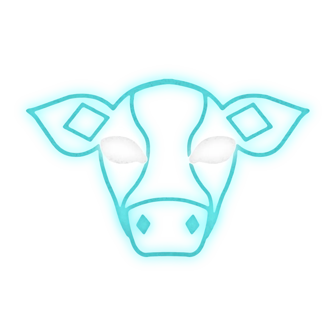 Neon cow