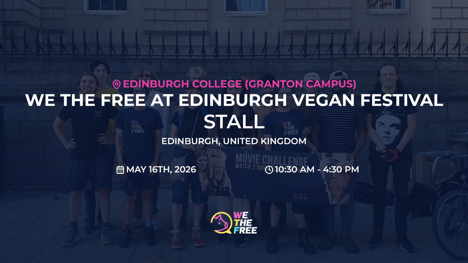 Stall at Edinburgh Vegan Festival, May 16th, 2026