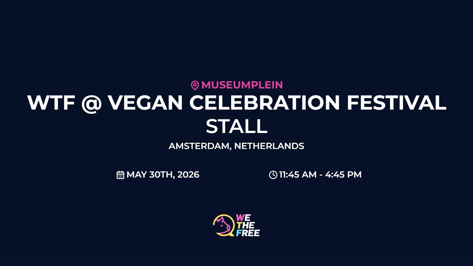 WTF: Netherlands - WTF Infostand 30 May
