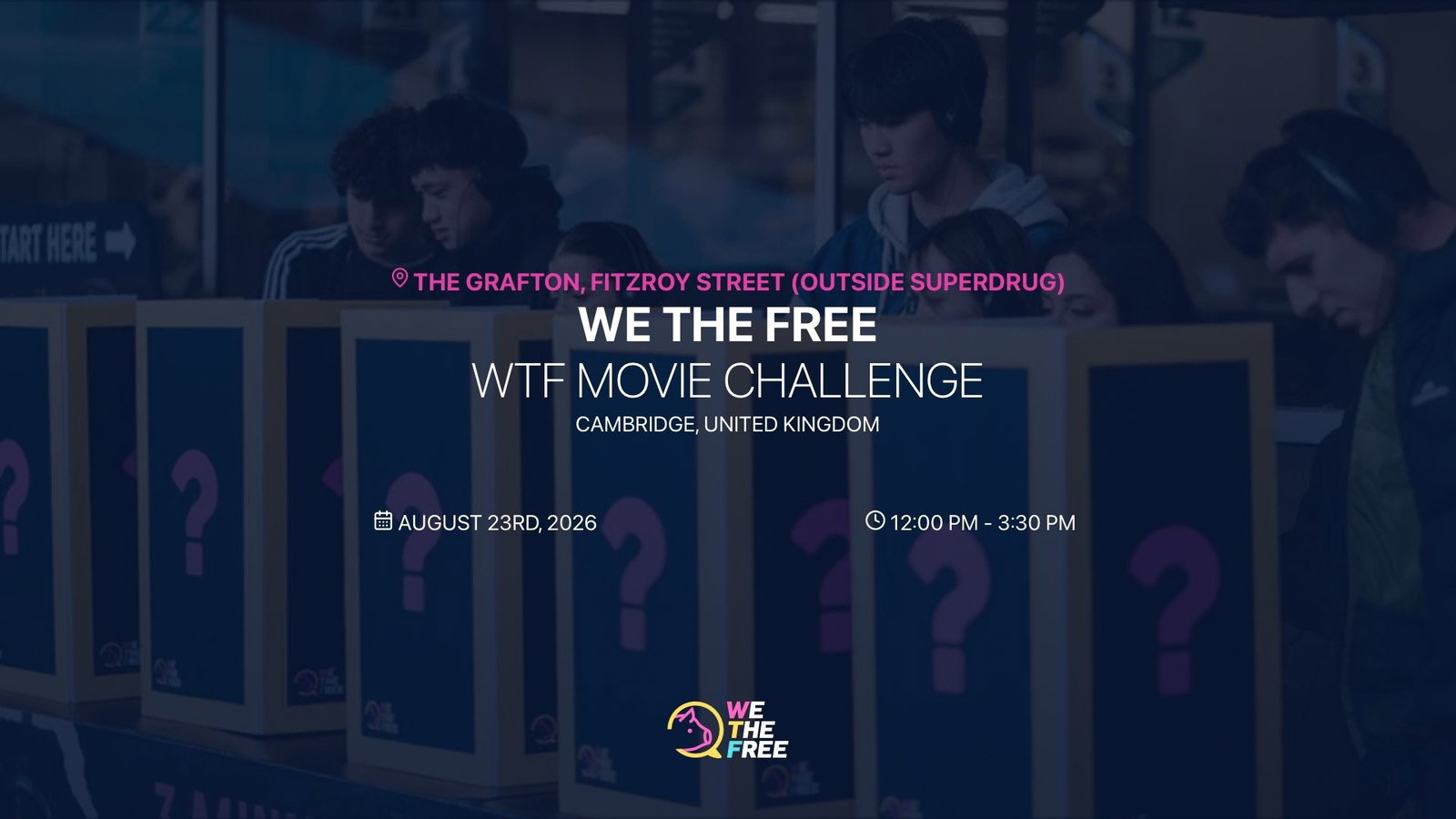 WTF: Cambridge, England - WTF Movie Challenge, August 23rd, 2026