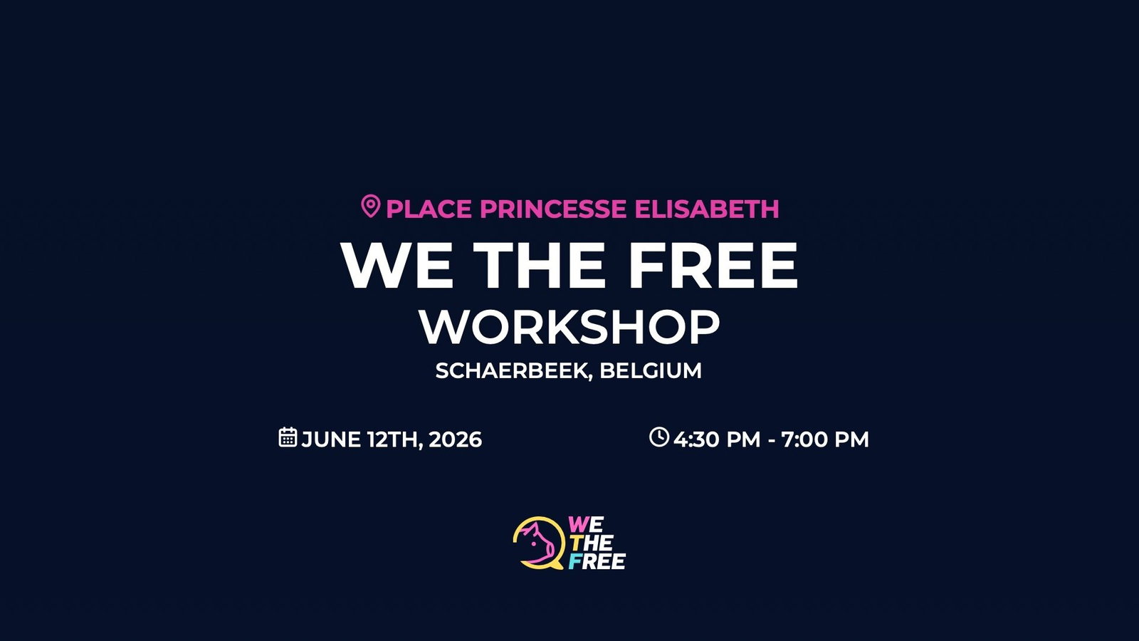 WTF: Brussels, Belgium - Workshop, June 12th, 2026